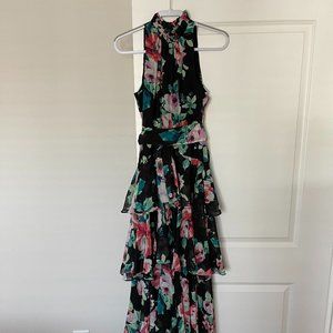 ALEX MARIE // Eva Tiered Ruffle Floral Maxi Dress